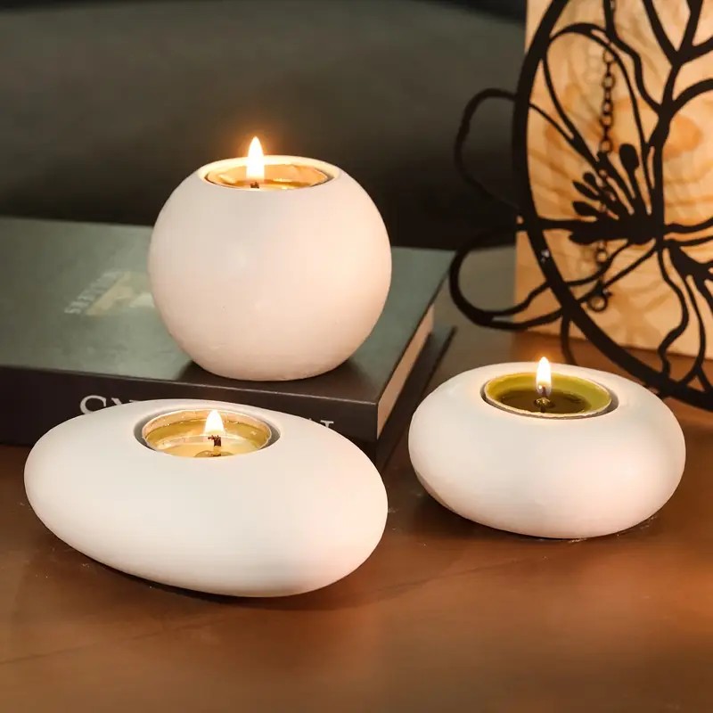 Candle Making Tools - Tealight Candle Holder Resin Silicone Mold,