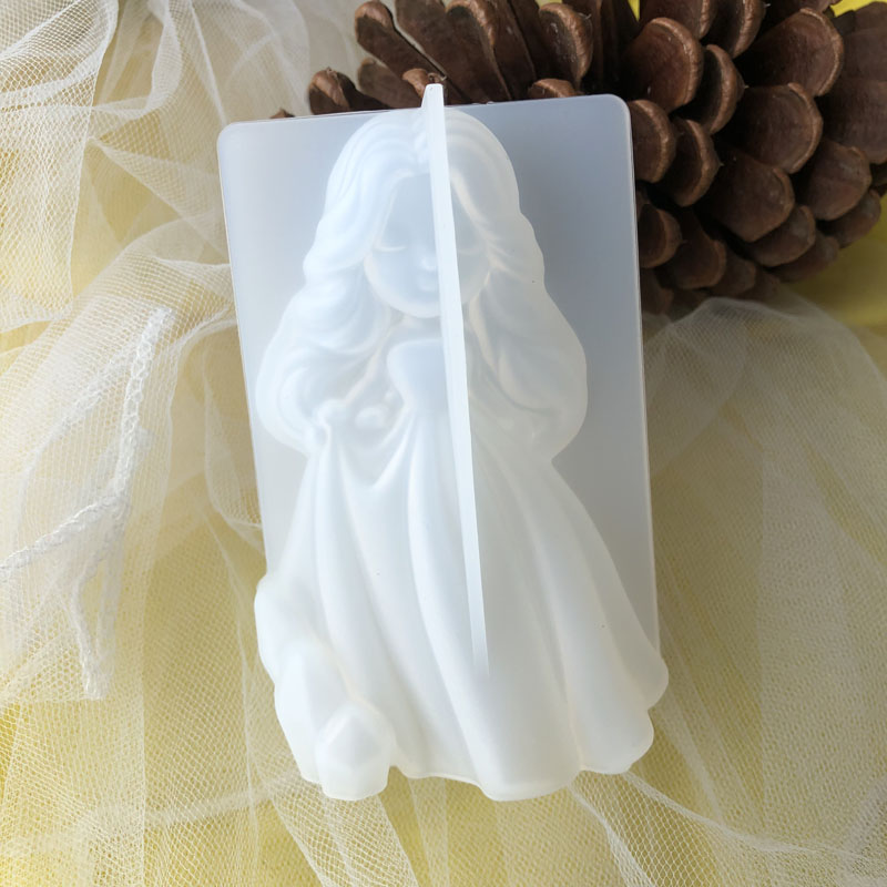 3D Cute Princess Silicone Cand - Candle Making Tools 评论和价格