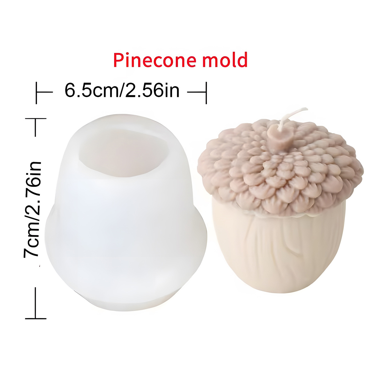 3D Pine Cone Hazelnut Silicone - Candle Making Books For Beginners 评论和价格