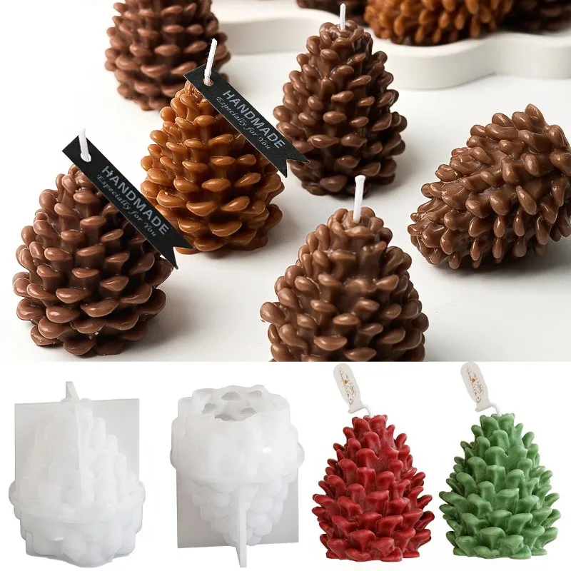 DIY 3D Pine Cone Silicone Cand - Candle Making Books For Beginners 评论和价格