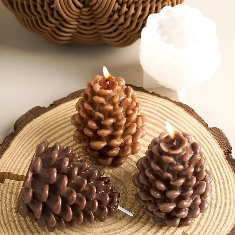 DIY 3D Pine Cone Silicone Cand - Candle Making Books For Beginners 评论和价格