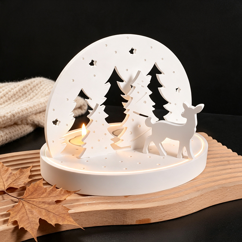 Christmas Elk Tealight Candle  - Candle Making Tools 评论和价格