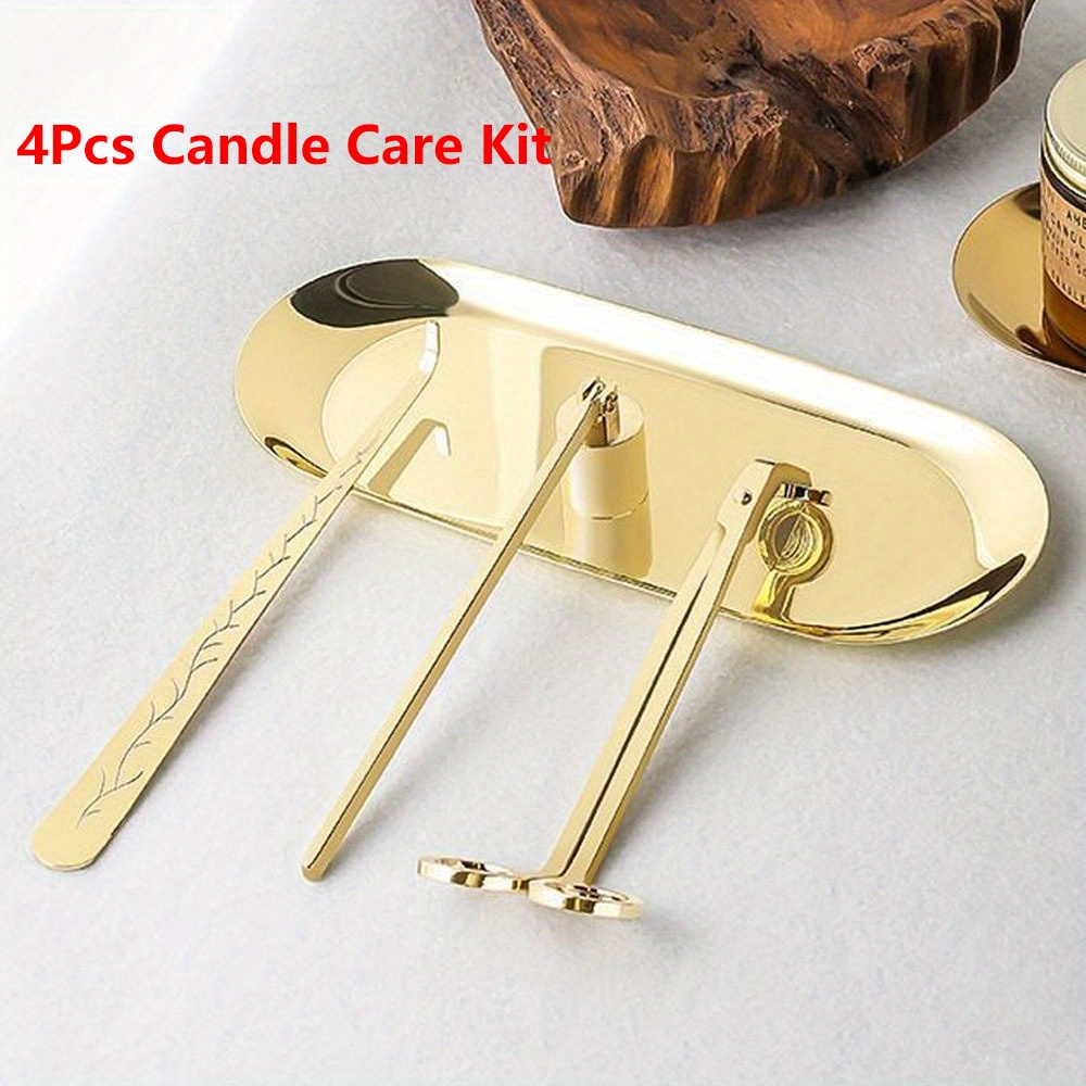 4pcs/set Luxury Candle Care Ki - Candle Making Tools 评论和价格