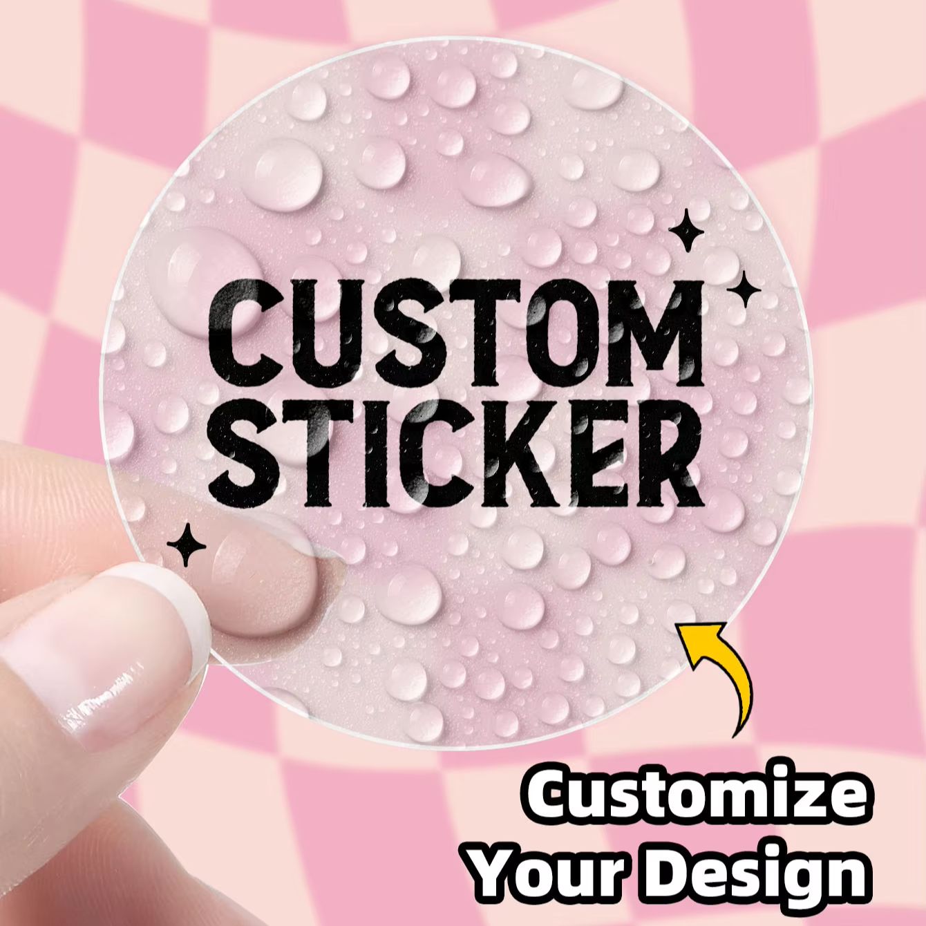 1-768PCS Custom Round Waterpro - Label Sticker Round 评论和价格
