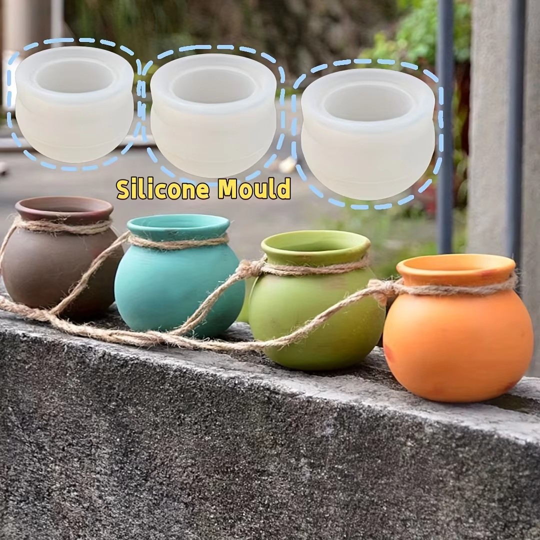 Silicone Flower Pot Molds, Res - Candle Making Tools 评论和价格
