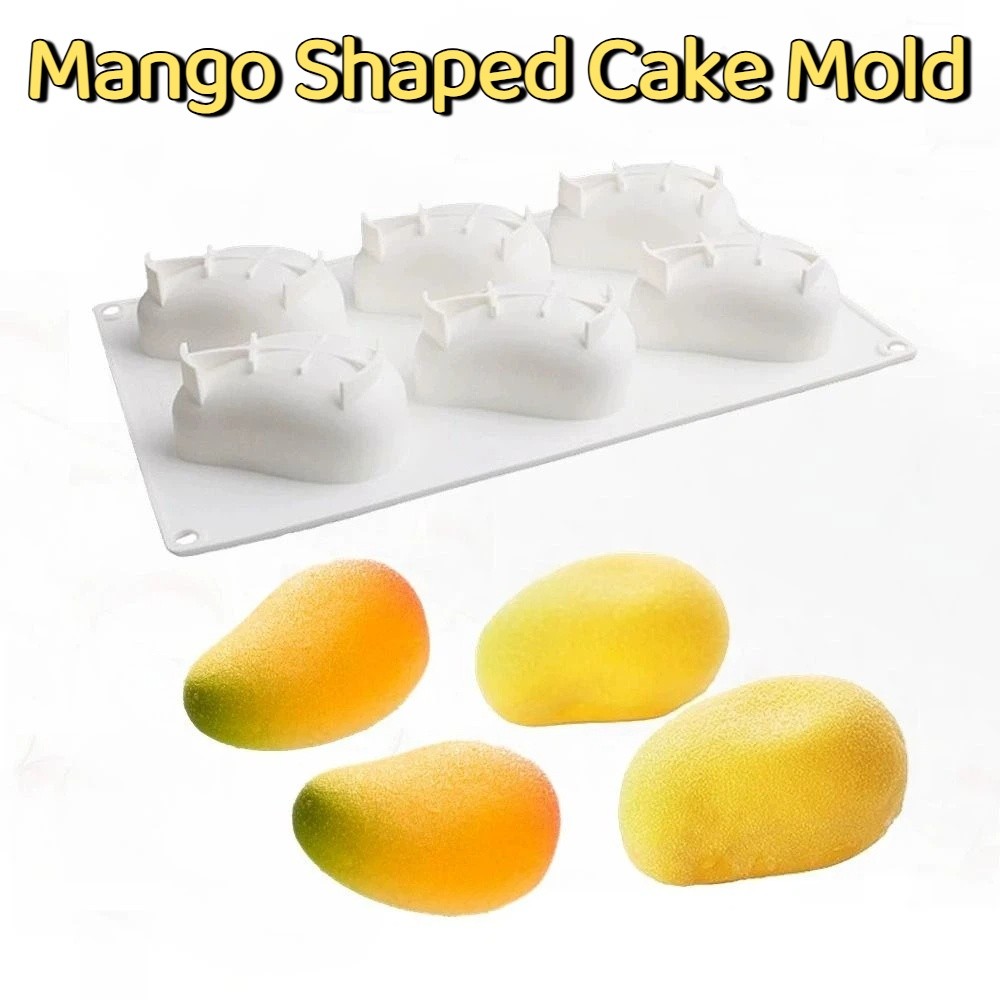 6 Cavity Mango Shaped Cake Mol - Candle Making Tools 评论和价格