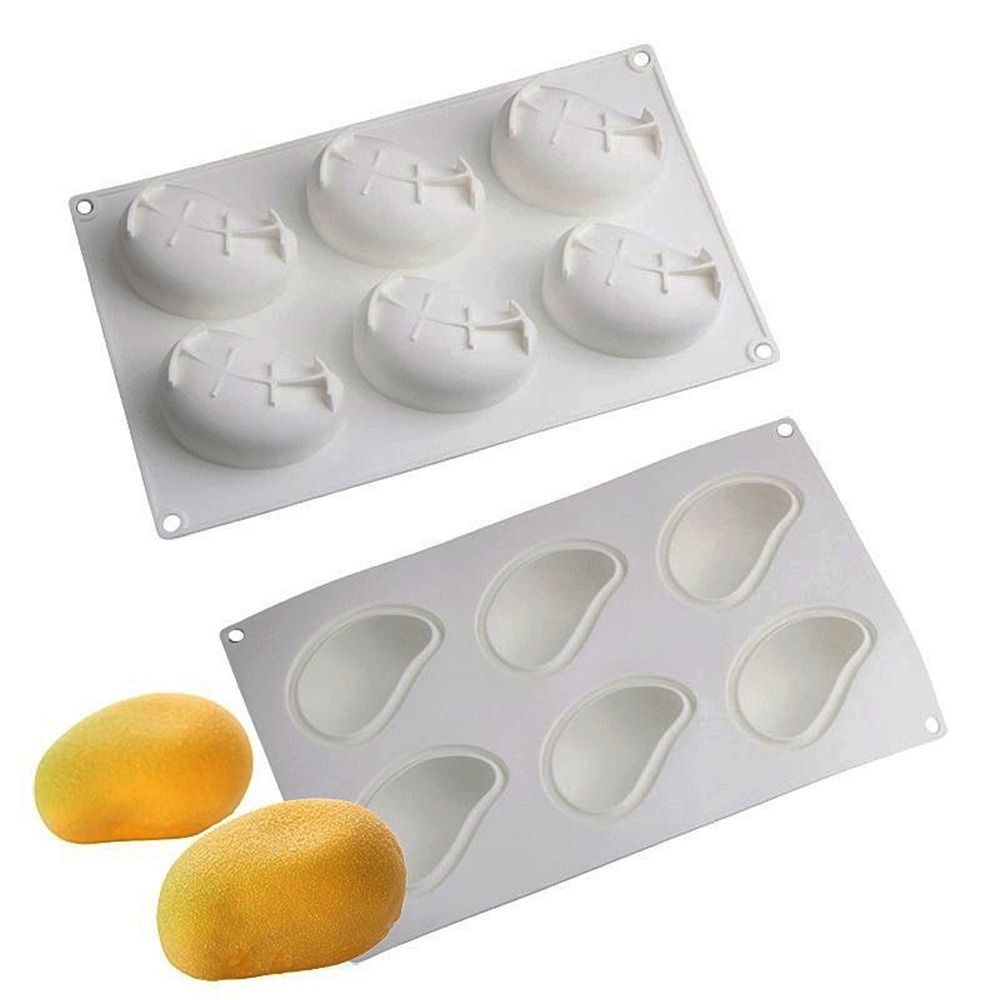 6 Cavity Mango Shaped Cake Mol - Candle Making Tools 评论和价格
