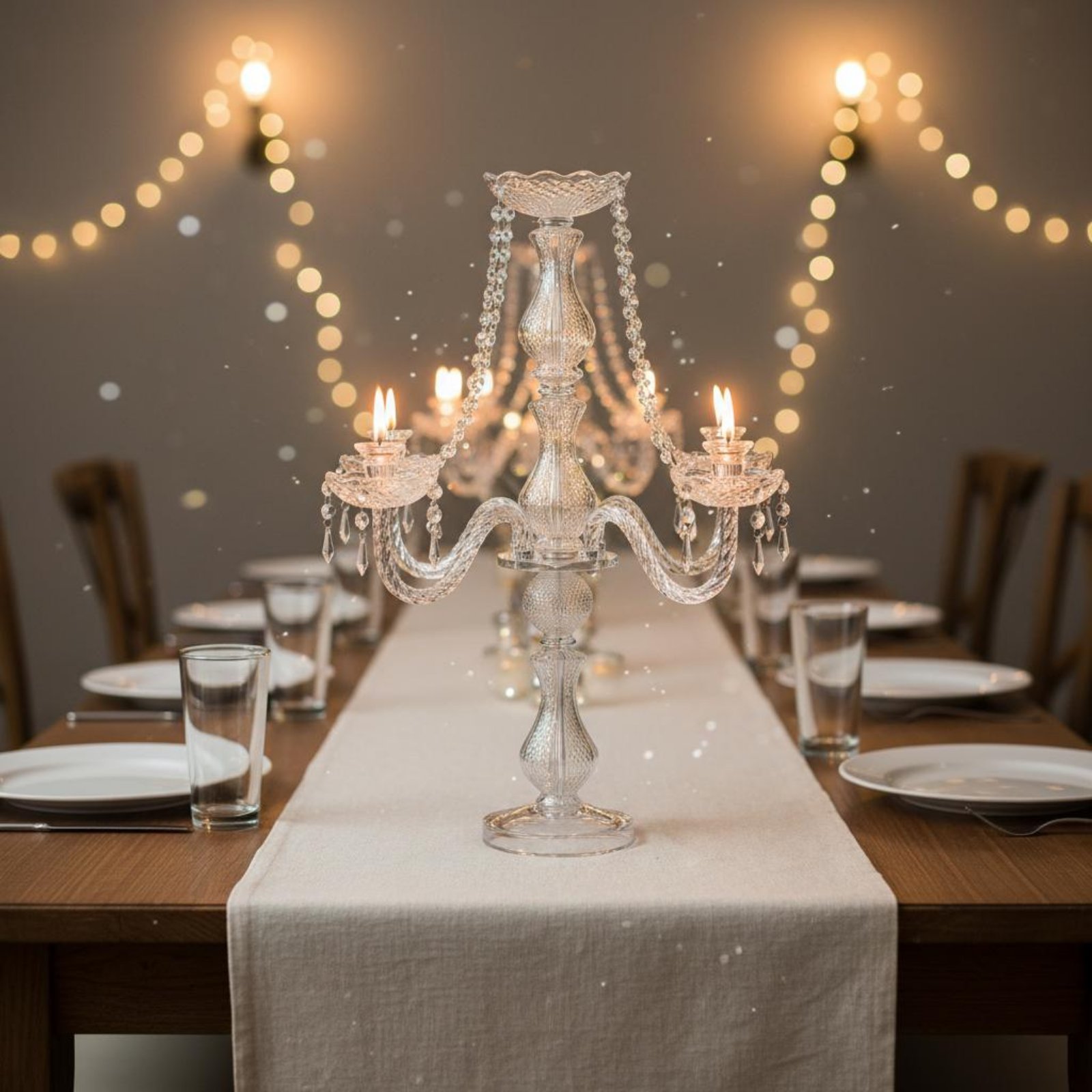 Crystal Candelabra Elegant Wed - Candle Making Diy 评论和价格