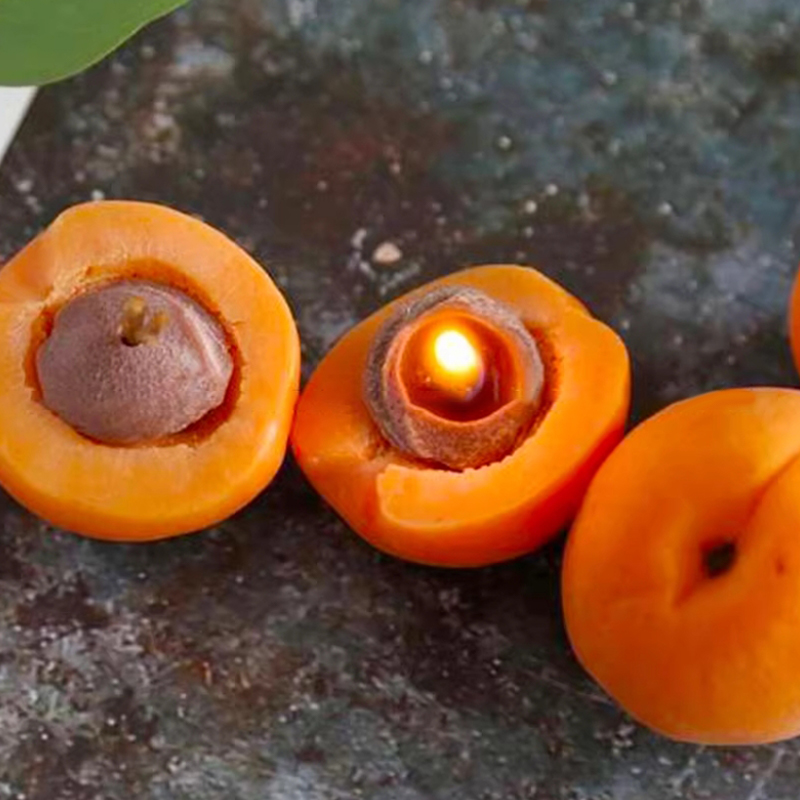 3D Apricot Fruit Candle Silico - Candle Making Tools 评论和价格