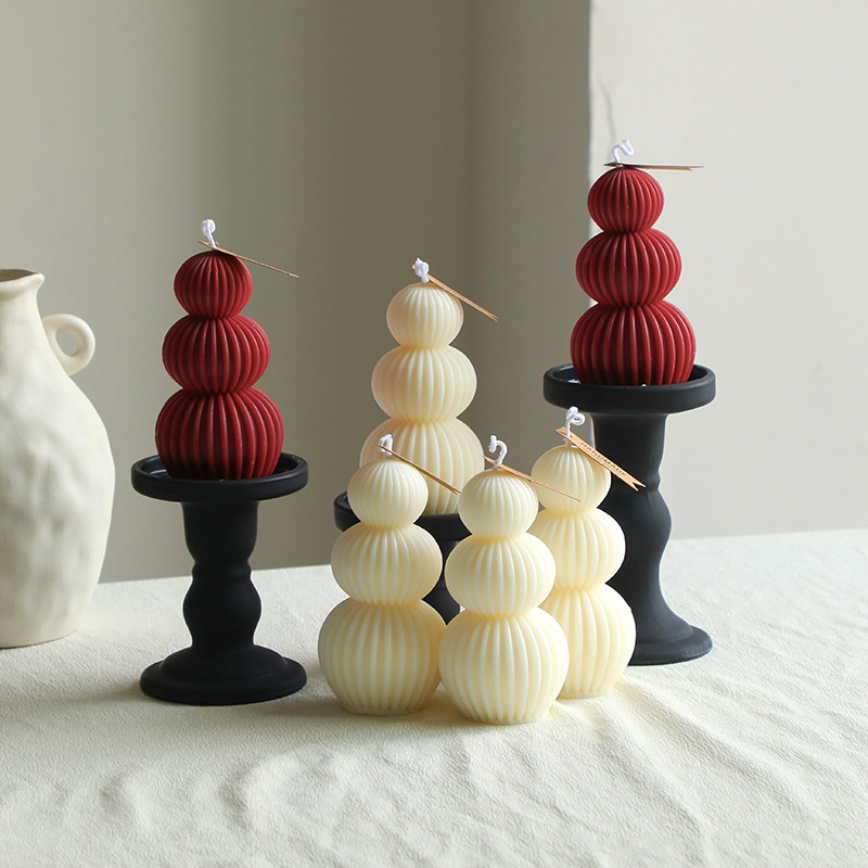 Round Pillar Silicone Candle M - Candle Making Books For Beginners 评论和价格