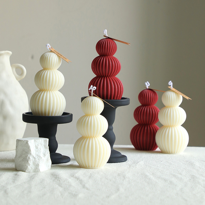 Round Pillar Silicone Candle M - Candle Making Books For Beginners 评论和价格