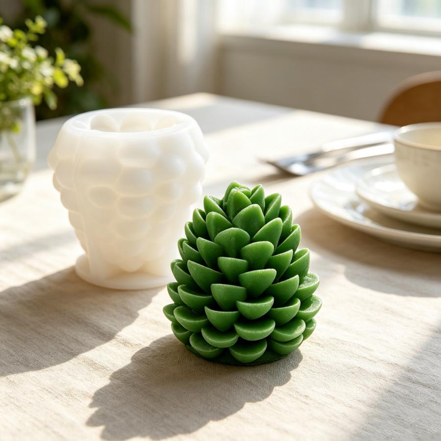3D Pinecone Silicone Candle Mo - Candle Making Books For Beginners 评论和价格
