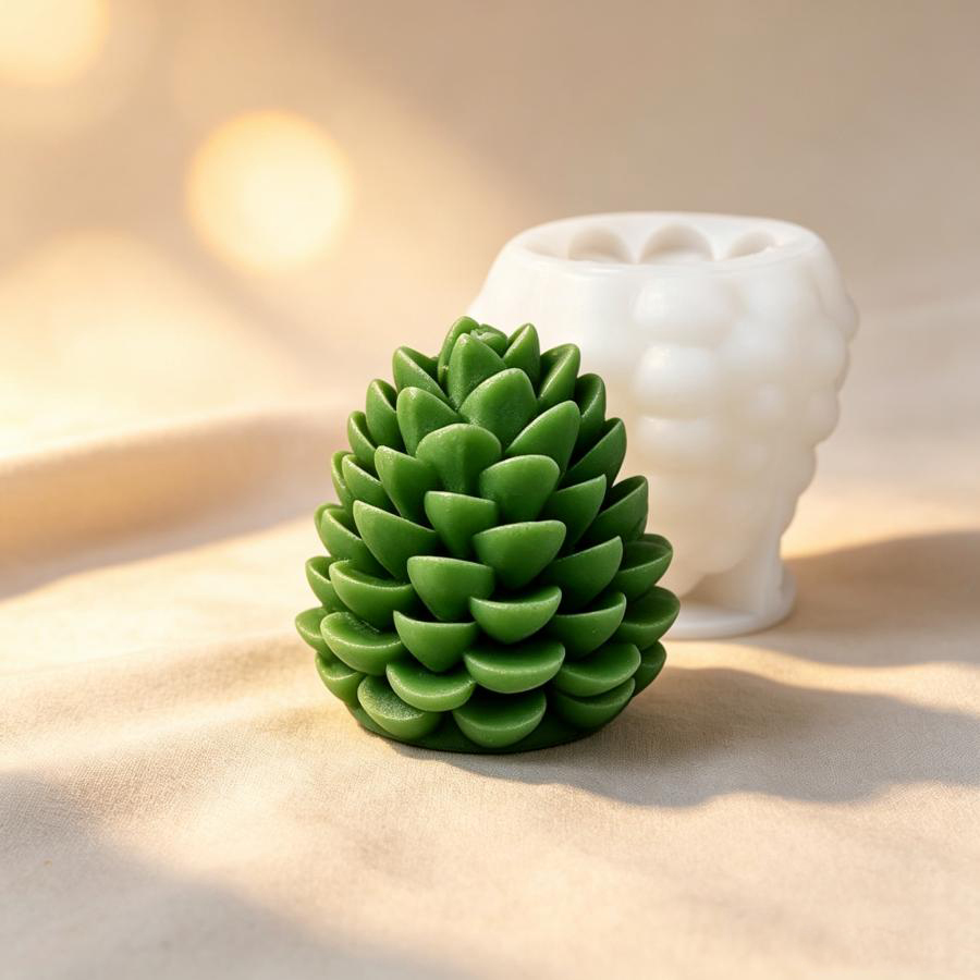 3D Pinecone Silicone Candle Mo - Candle Making Books For Beginners 评论和价格