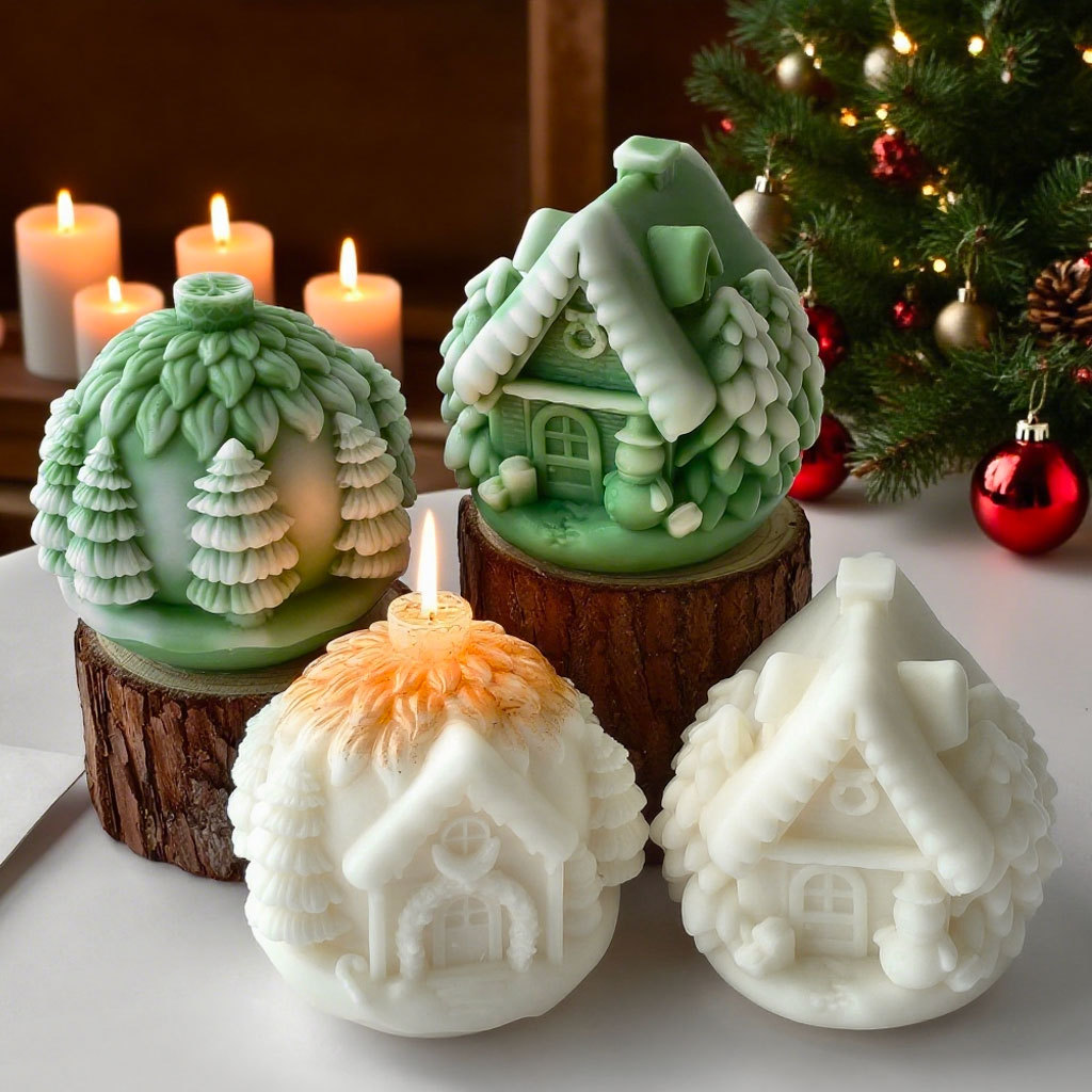 DIY Christmas Tree House Silic - Candle Making Books For Beginners 评论和价格