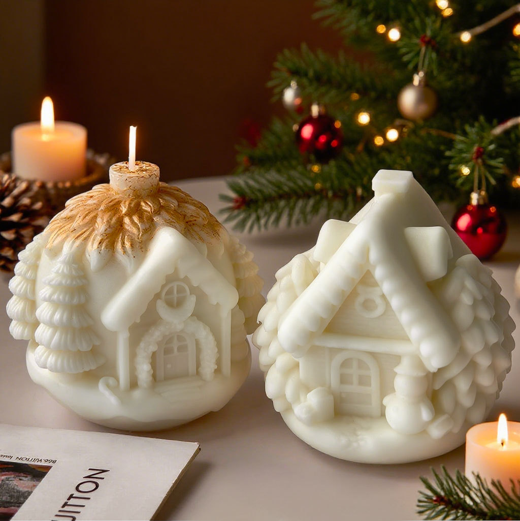 DIY Christmas Tree House Silic - Candle Making Books For Beginners 评论和价格