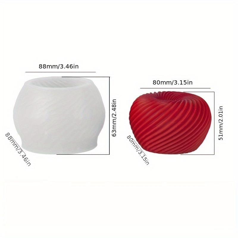 A trendy red apple silicone mo - Candle Making Tools 评论和价格