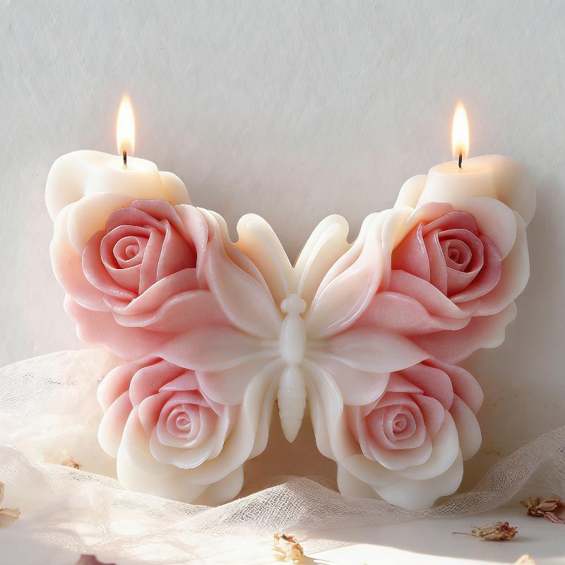 DIY Rose Butterfly Form Silico - Candle Making Tools 评论和价格
