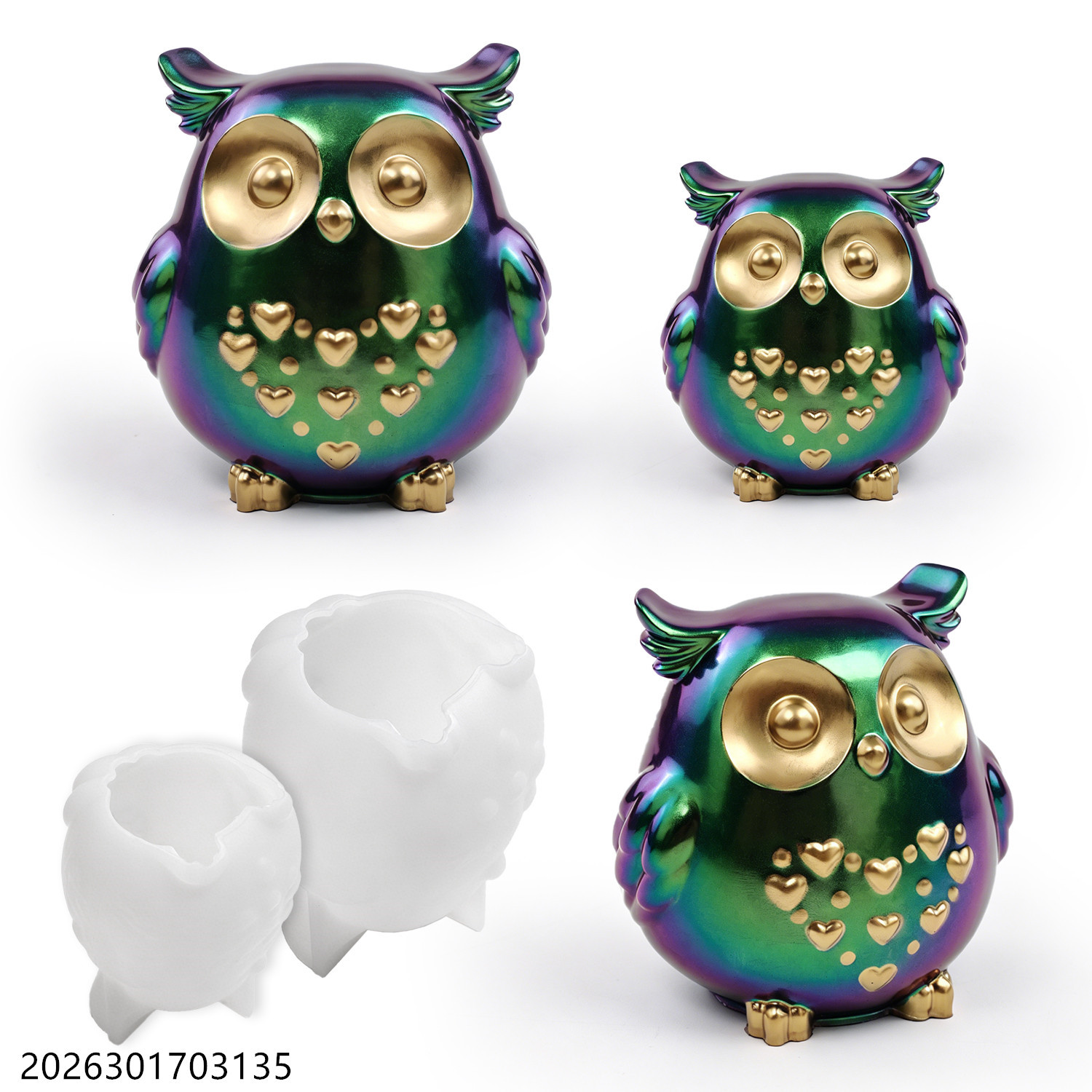 Owl Silicone Mold 3D Bird Shap - Candle Making Tools 评论和价格