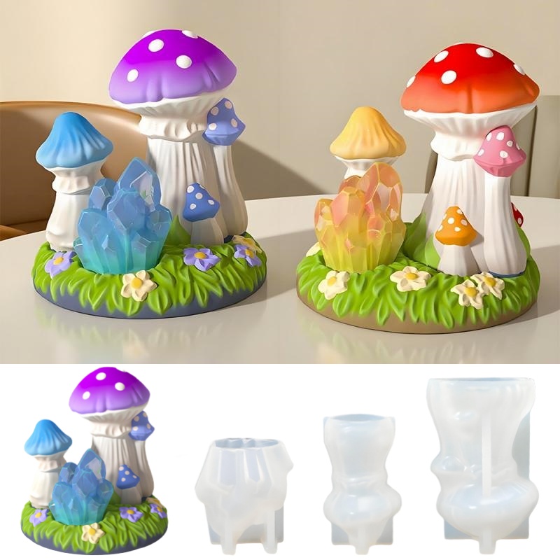 Candle Silicone Mold DIY Mushr - Candle Making Diy 评论和价格